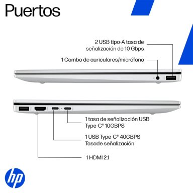NOTEBOOK HP OMNIBOOK 7 AERO 13-BG1071LA AMD RYZEN AI 7 16GB RAM 512GB SSD 13.3” - 6