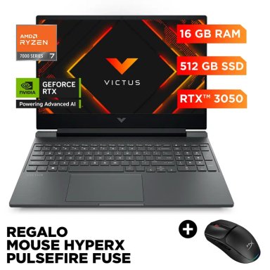 NOTEBOOK GAMER HP VICTUS 15-FB3026LA AMD RYZEN 7 16GB RAM 512GB SSD NVIDIA RTX 3050 15.6”  - 1