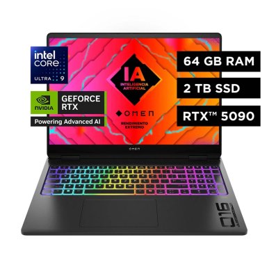 NOTEBOOK GAMER HP OMEN MAX 16-AH0005LA INTEL CORE ULTRA 9 64GB RAM 2TB SSD NVIDIA RTX 5090 16.2” - 1