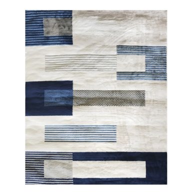 ALFOMBRA IDETEX EVOLUTION AZUL/BEIGE 150X200 - 1
