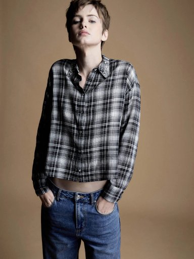 BLUSA MUJER SFERA ALGODÓN MANGA LARGA - 2
