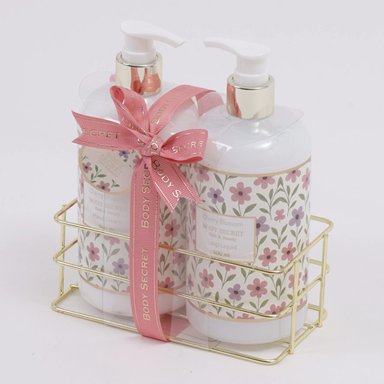 SET DE BAÑO BODY SECRET DUO FRESH ROSE JABÓN 500ML+CREMA 500ML - 2