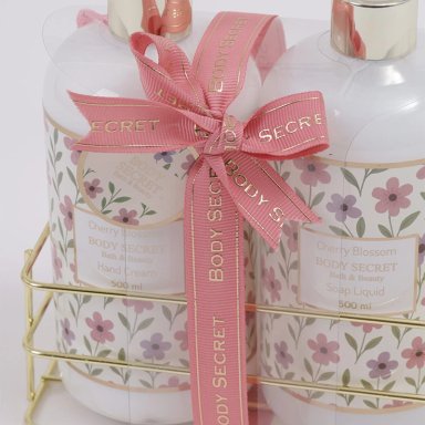 SET DE BAÑO BODY SECRET DUO FRESH ROSE JABÓN 500ML+CREMA 500ML - 4