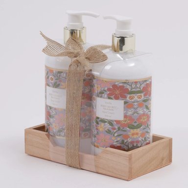 SET DE BAÑO BODY SECRET DUO NATURAL CREMA 500ML+JABÓN 500ML - 2
