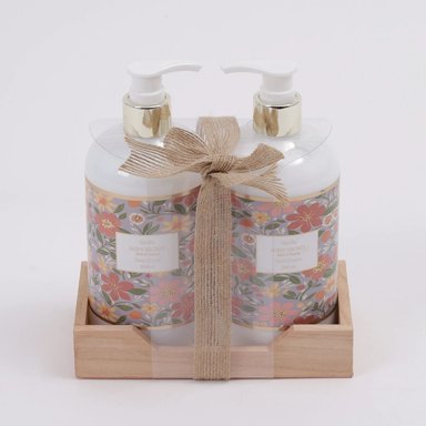 SET DE BAÑO BODY SECRET DUO NATURAL CREMA 500ML+JABÓN 500ML - 3