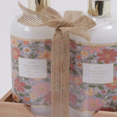 SET DE BAÑO BODY SECRET DUO NATURAL CREMA 500ML+JABÓN 500ML - 4