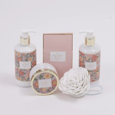 SET DE BAÑO BODY SECRET NATURAL CREMA 300ML+JABÓN 300ML+LOCIÓN 150ML+JABÓN 100GR - 4