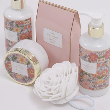 SET DE BAÑO BODY SECRET NATURAL CREMA 300ML+JABÓN 300ML+LOCIÓN 150ML+JABÓN 100GR - 5