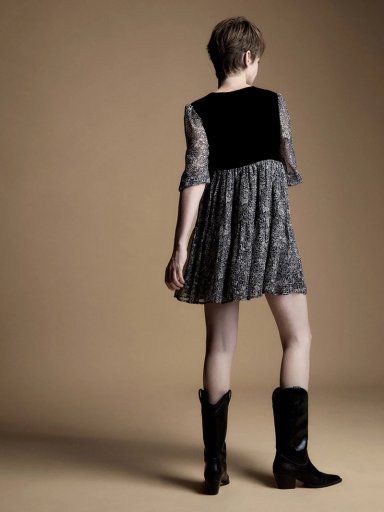 VESTIDO MUJER SFERA CORTO MANGA LARGA - 4