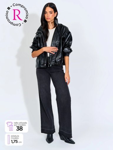 JEANS MUJER BARBADOS ALGODÓN TACHAS - 1