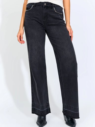 JEANS MUJER BARBADOS ALGODÓN TACHAS - 2