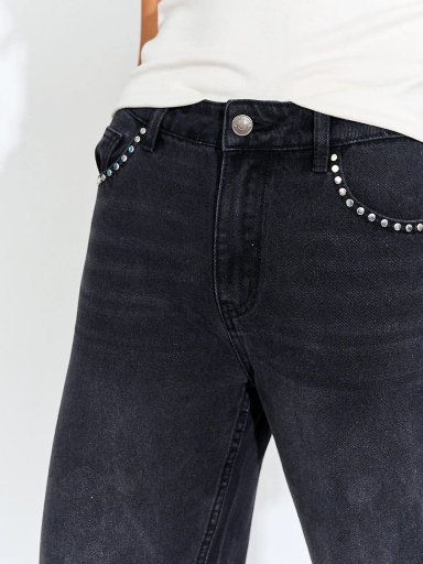 JEANS MUJER BARBADOS ALGODÓN TACHAS - 4