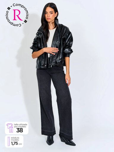 JEANS MUJER BARBADOS ALGODÓN TACHAS - 1