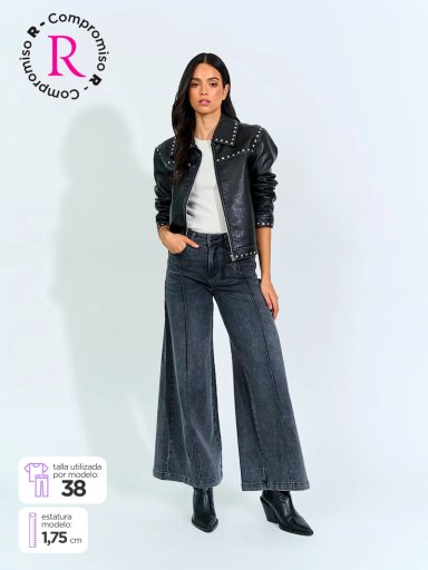 JEANS MUJER BARBADOS ALGODÓN WIDE LEG - 1