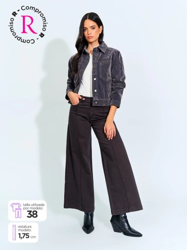 JEANS MUJER BARBADOS ALGODÓN WIDE LEG - 1