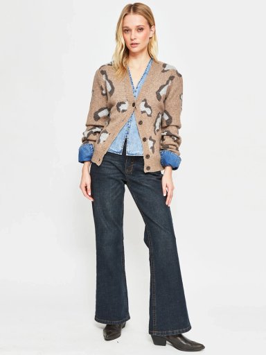 CARDIGAN MUJER BARBADOS LANA JACQUARD - 4