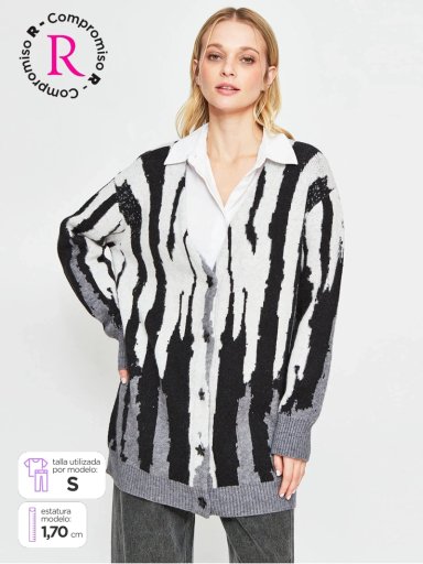 CARDIGAN MUJER BARBADOS JACQUARD - 1