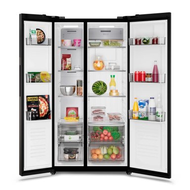 REFRIGERADOR SIDE BY SIDE ELECTROLUX ES50B 530 L NO FROST NEGRO - 4