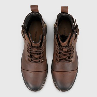 BOTÍN MUJER BARBADOS CUERO CHOCOLATE BARKAS - 4