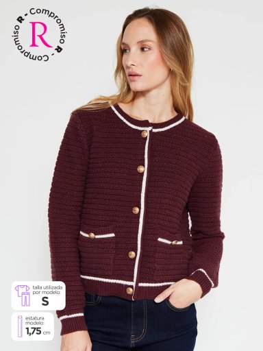 CARDIGAN MUJER REGATTA MANGA LARGA BOTONES - 1