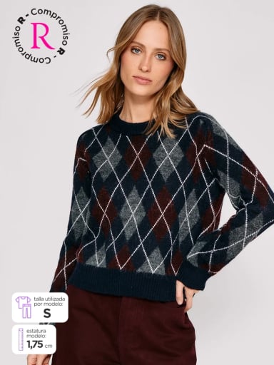 SWEATER MUJER MARQUIS ROMBOS - 1