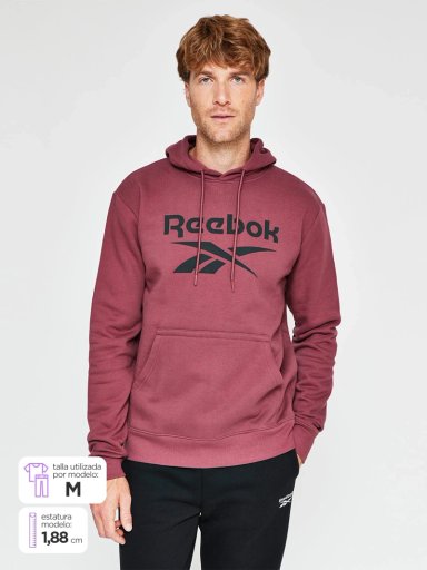 POLERON HOMBRE REEBOOK ALGODÓN CON CAPUCHA - 1