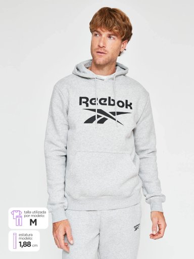 POLERON HOMBRE REEBOOK ALGODÓN CON CAPUCHA - 1