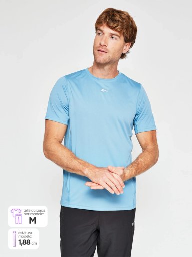 POLERA HOMBRE REEBOOK MANGA CORTA ID RUNNING - 1