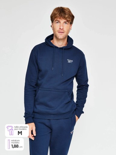 POLERON HOMBRE REEBOK ALGODÓN SMALL LOGO - 1