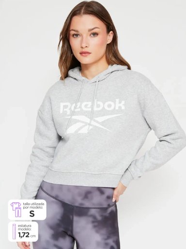 POLERON MUJER REEBOK ALGODÓN BIG LOGO - 1