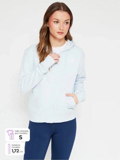 POLERON MUJER REEBOK ALGODÓN SMALL LOGO - 1
