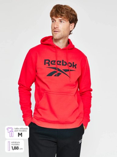 POLERON HOMBRE REEBOK ALGODÓN BIG LOGO - 1