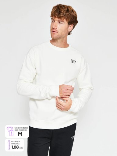 POLERON HOMBRE REEBOK ALGODÓN SMALL LOGO - 1