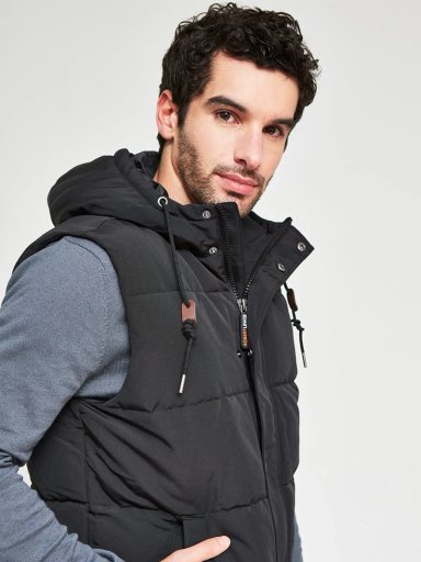 PARKA HOMBRE ROBERT LEWIS SIN MANGAS GORRO - 3