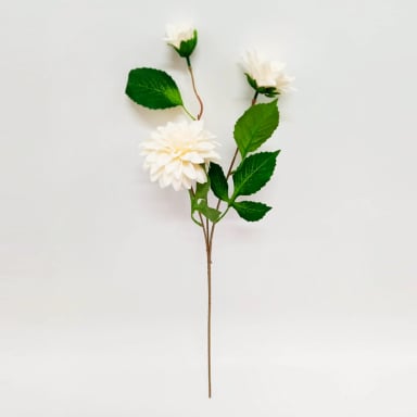 FLOR DECORATIVA RIPLEY HOME DALIA GRANEL BLANCO - 1