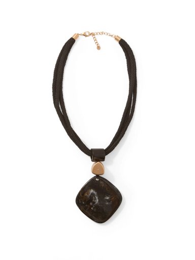 COLLAR MUJER SFERA CORDONES CRISTAL - 1