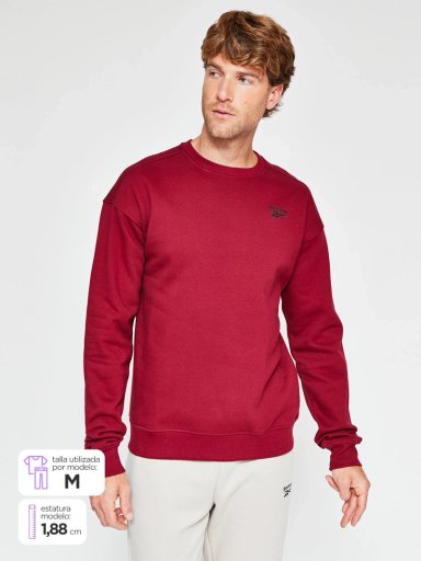 POLERON HOMBRE REEBOK ALGODÓN SMALL LOGO - 1