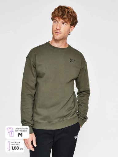 POLERON HOMBRE REEBOK ALGODÓN SMALL LOGO - 1