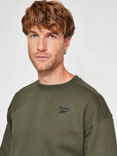 POLERON HOMBRE REEBOK ALGODÓN SMALL LOGO - 3