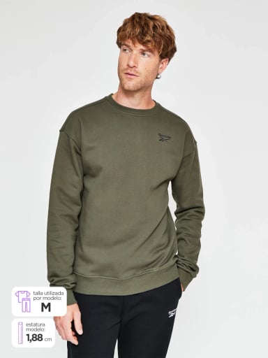 POLERON HOMBRE REEBOK ALGODÓN SMALL LOGO - 1