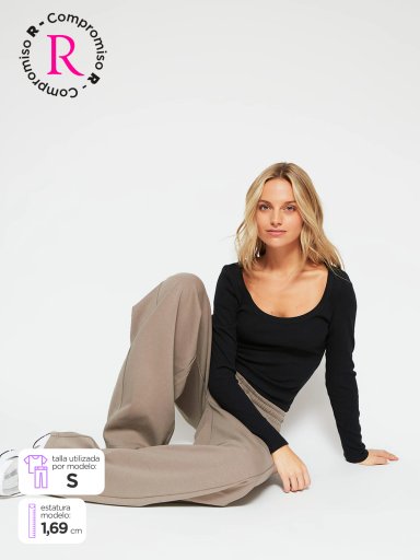 PANTALÓN MUJER INDEX ALGODÓN BALLOON ESTRELLA - 1
