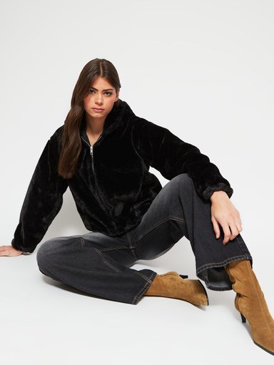 CHAQUETA MUJER INDEX PELUDA CAPUCHA - 4
