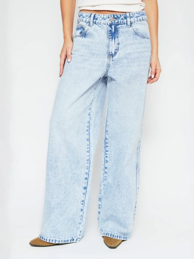 JEANS MUJER INDEX ALGODÓN FLARE CORTE BASTA - 2