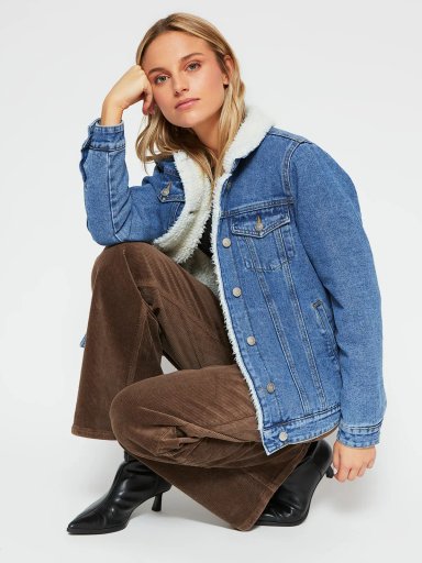 CHAQUETA MUJER INDEX ALGODÓN CORTO DENIM CHIPORRO - 4