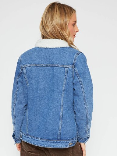 CHAQUETA MUJER INDEX ALGODÓN CORTO DENIM CHIPORRO - 2