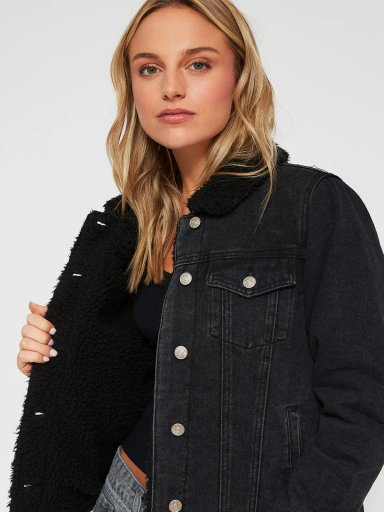 CHAQUETA MUJER INDEX ALGODÓN CORTO DENIM CHIPORRO - 3