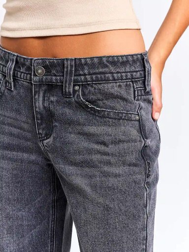 JEANS MUJER INDEX ALGODÓN WIDE LEG TIRO BAJO - 4