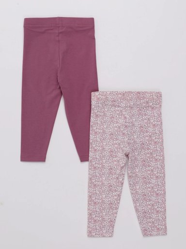 PACK CALZAS NIÑA BABY HARVEST LISA Y ESTAMPADA - 2