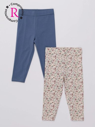 PACK CALZAS NIÑA BABY HARVEST LISA Y ESTAMPADA - 1