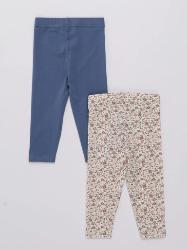 PACK CALZAS NIÑA BABY HARVEST LISA Y ESTAMPADA - 2